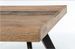 Table à manger industrielle 6 places bois de manguier recyclé et pieds acier noir Kramer 160 cm - Photo n°7