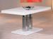 Table à manger laqué blanc et pieds métal chromé Arazzi 160 cm - Photo n°3