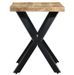 Table à manger manguier massif brut et pieds métal noir Maxi 120 cm - Photo n°3