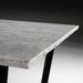 Table à manger marbre blanc et pieds métal noir 180 cm - Photo n°2