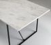 Table à manger marbre blanc et pieds métal noir 210 cm - Photo n°2