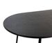 Table à manger ovale bois massif et pieds métal noir Anja 180 cm - Photo n°4