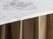 Table à manger ovale design marbre blanc et pied acier doré mat Mensa 200 cm - Photo n°3