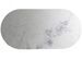 Table à manger ovale design marbre blanc et pied acier doré mat Mensa 200 cm - Photo n°5