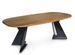 Table à manger ovale MUNICH 200 cm – Bois de manguier massif & métal – Design contemporain - Photo n°1