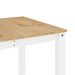 Table à manger Panama blanc 180x90x75 cm bois massif de pin - Photo n°7