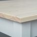 Table à manger pin massif blanc et bois clair Caly 160 cm - Photo n°6