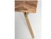 Table à manger plateau bois d'acacia et pieds acier doré mat Dinka 180 cm - Photo n°5
