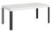 Table à manger rectangulaire blanc et pieds métal gris foncé Liva 180 cm - Photo n°1