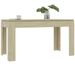 Table à manger rectangulaire bois chêne Sonoma Modra 140 cm - Photo n°1