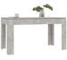 Table à manger rectangulaire bois gris béton Modra 140 cm - Photo n°1