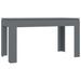 Table à manger rectangulaire bois gris brillant Modra 140 cm - Photo n°2
