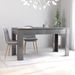 Table à manger rectangulaire bois gris brillant Modra 140 cm - Photo n°6