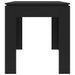 Table à manger rectangulaire bois noir brillant Modra 140 cm - Photo n°4