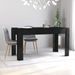 Table à manger rectangulaire bois noir brillant Modra 140 cm - Photo n°6
