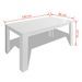 Table à manger rectangulaire bois blanc Dimer 140 cm - Photo n°3