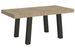 Table à manger rectangulaire bois clair et pieds métal anthracite Bidy 130 cm - Photo n°1