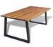 Table à manger rectangulaire bois d'acacia massif Paula 180 cm - Photo n°1