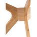 Table à manger rectangulaire bois d'hévéa finition en chêne Klerg - Photo n°8