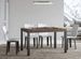 Table à manger rectangulaire bois foncé et métal anthracite Evy 160 cm - Photo n°2