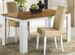 Table à manger rectangulaire bois Oak et blanc brillant Sting 160 cm - Photo n°2