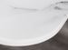 Table à manger rectangulaire effet marbre blanc et acier noir Ivania 160 cm - Photo n°8