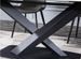 Table à manger rectangulaire effet marbre blanc et acier noir Ivania 160 cm - Photo n°9