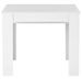 Table console extensible carrée nblanc brillant 90/133/175 cm Lamio - Photo n°5