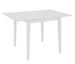 Table à manger rectangulaire extensible bois et hévéa massif blanc Linkeo - Photo n°1