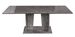 Table à manger rectangulaire extensible bois gris effet marbre vernis Botela 180 à 225 cm - Photo n°1