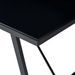 Table à manger rectangulaire métal noir et verre trempé noir Kuto 180 cm - Photo n°3