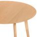 Table à manger ronde bois d'hévéa avec placage chêne Askin 100 cm - Photo n°2