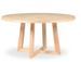 Table à manger ronde bois de frêne clair Tima 150 cm - Photo n°1