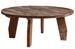 Table à manger ronde bois massif marron vieilli style ethnique Barry 160 cm - Photo n°1