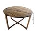 Table à manger ronde bois massif noyer 100% Boker 80 cm - Photo n°3