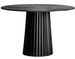 Table à manger ronde bois plissé et marbre 120 cm José Manuel Ferrero d’Estudi - Photo n°1
