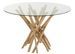 Table à manger ronde branches de teck Lizzie D 120 cm - Photo n°1