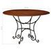 Table à manger ronde et 4 chaises bois d'acacia Lavina - Photo n°5