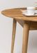 Table à manger ronde extensible 100 à 130 cm en bois de chêne massif Kundy - Photo n°6