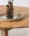 Table à manger ronde extensible 110 à 145 cm en bois de chêne massif Kundy - Photo n°8