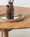 Table à manger ronde extensible 120 à 155 cm en bois de chêne massif Kundy - Photo n°5