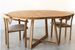 Table à manger ronde extensible 130 à 170 cm en bois de chêne massif Mobalpy - Photo n°6