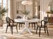 Table à manger ronde extensible VERZA Ø 120 à 160 cm – Bois massif et laqué blanc – Haut de gamme - Photo n°1