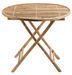 Table à manger ronde pliable bambou clair Nayra D 90 cm - Photo n°4