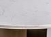 Table à manger ronde porcelaine blanche et acier marron Kerpa 150 cm - Photo n°3