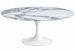Table à manger ronde TULIPE - Plateau en marbre – Pied central en métal – Pied central en aluminium – Fabrication italienne haut de gamme - Photo n°1