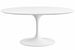 Table à manger ronde TULIPE – Plateau MDF laqué mat – Pied central en métal – Fabrication italienne haut de gamme - Photo n°1