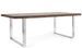 Table à manger STAVY 180 cm - Bois massif & pieds acier chromé - 8 places - Photo n°1