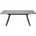 Table à rallonge bois gris et métal noir Torin 160/200 cm - Photo n°7