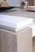 Table avec allonge aqué blanc mat et bois chêne clair Baite 180/260 cm - Photo n°7